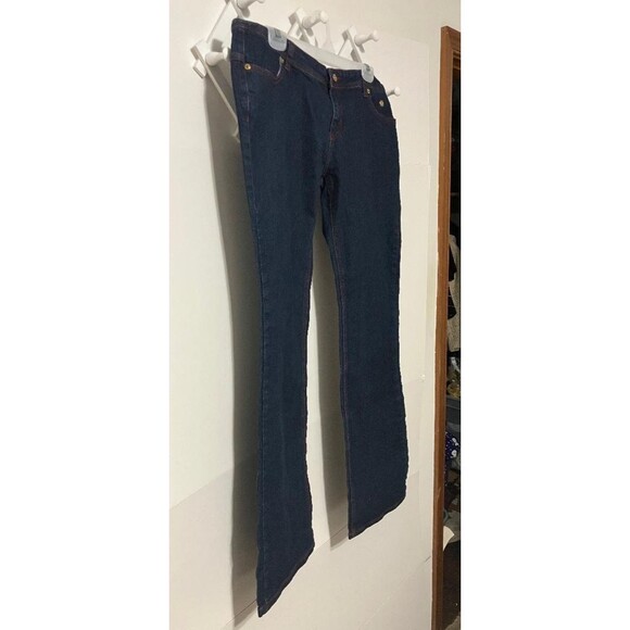 Apple Bottoms Women’s Jeans Size 13/14 Y2K Red Embroidered Pockets Vintage - Picture 3 of 14